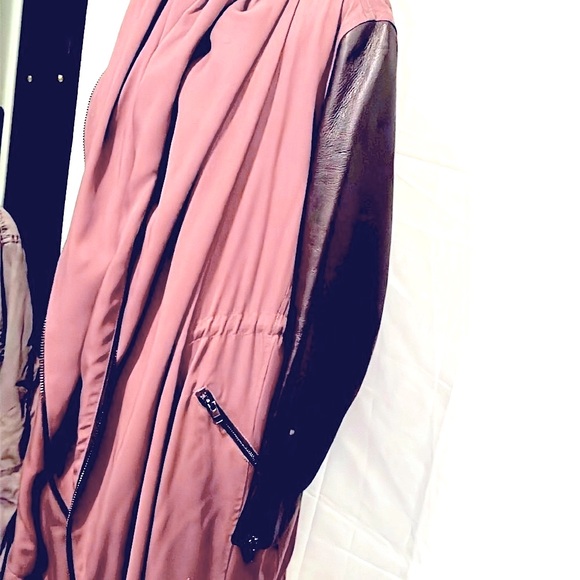 NWOT⚡️ALL SAINTS⚡️Coat/Leather Sleeves⚡️ - Picture 6 of 15